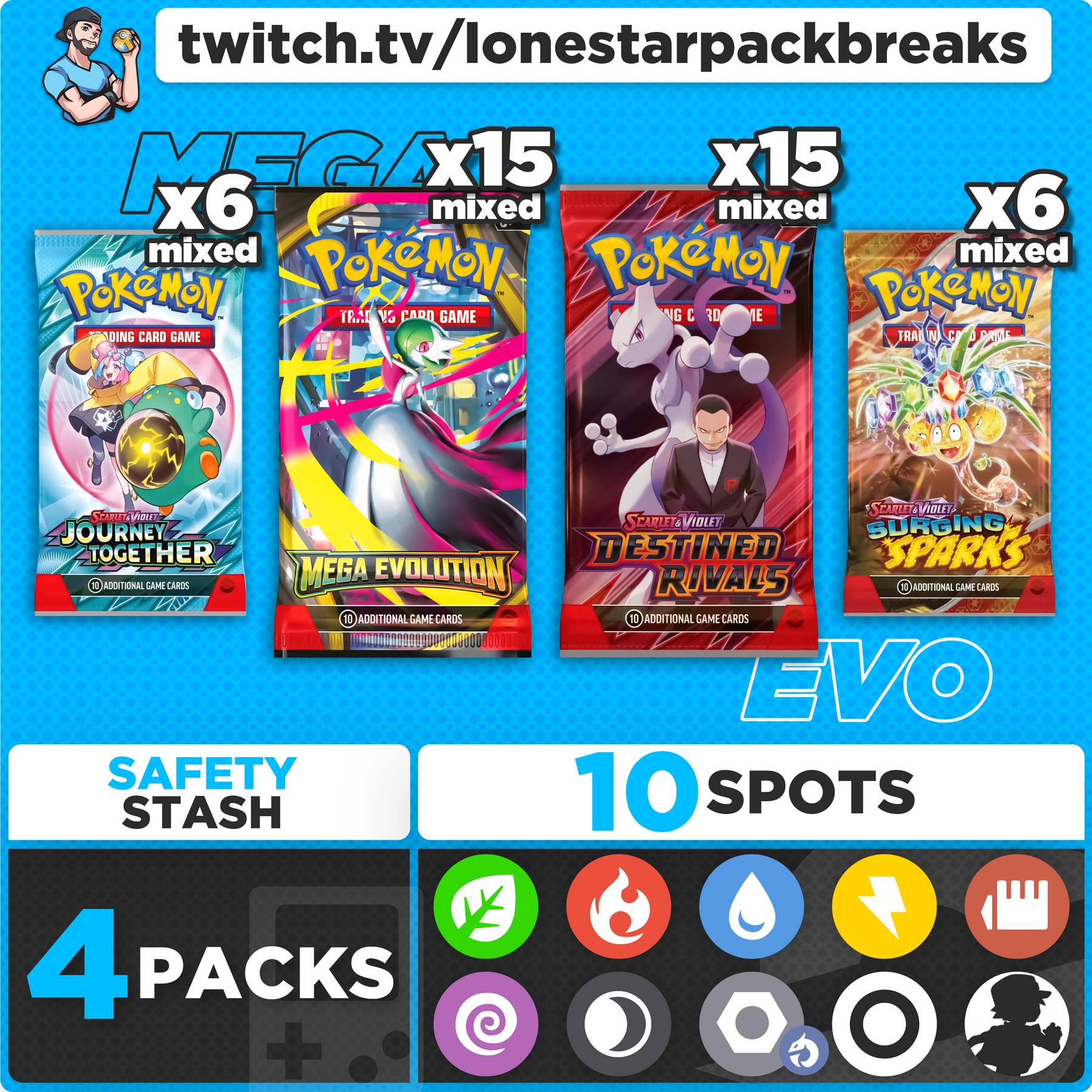 Break #4 Mega Evolution Mixer 10 type Thurs Oct 9th 7PM CST