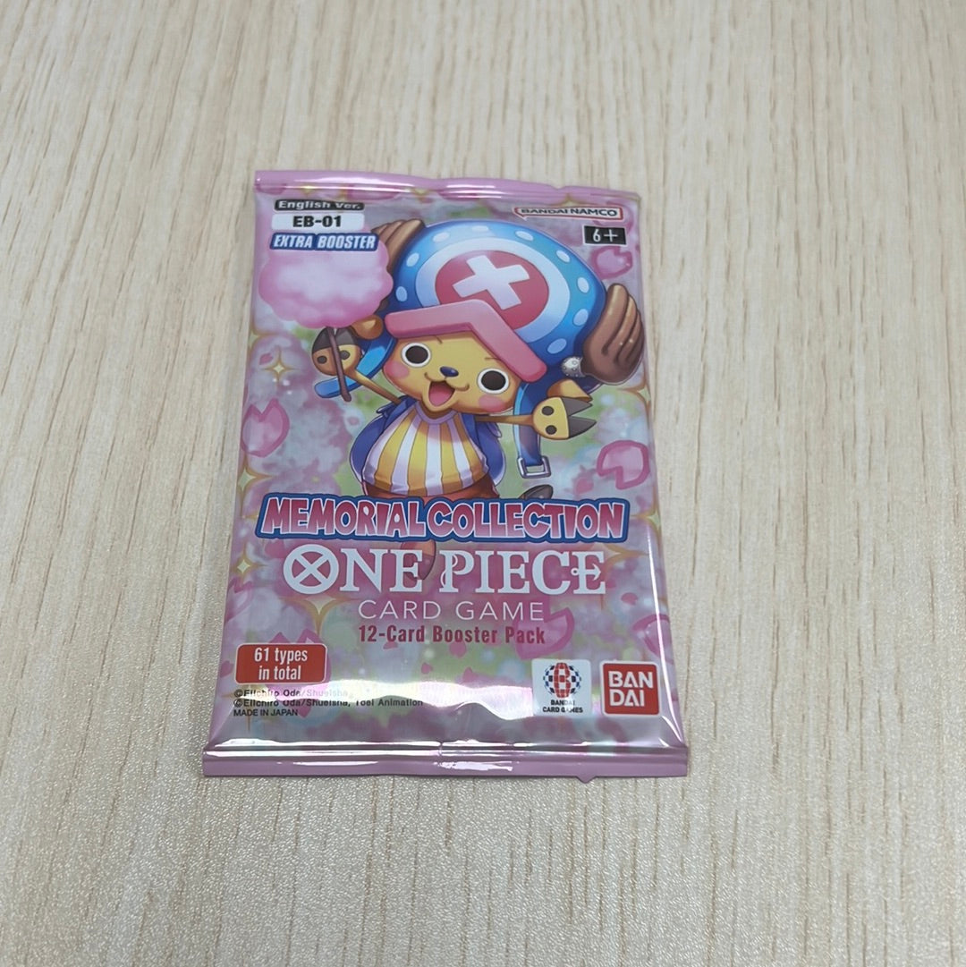 Personal Break One Piece Extra Booster Memorial Collection English OPEBO 1 Pks