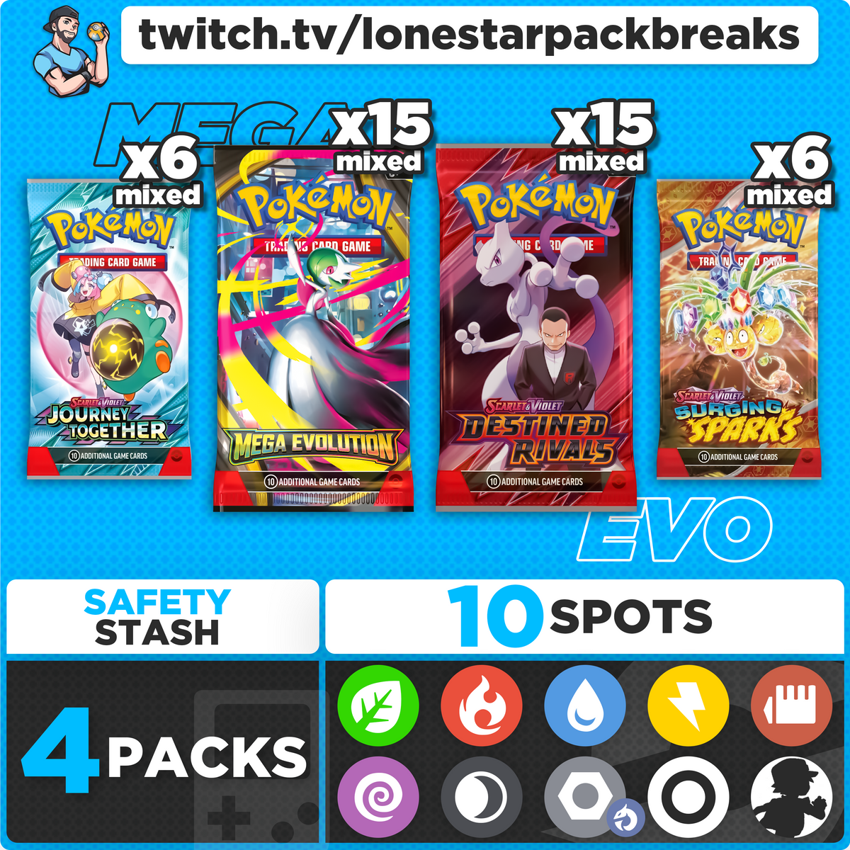 Break #4 Mega Evolution Mixer 10 type Thurs Oct 9th 7PM CST