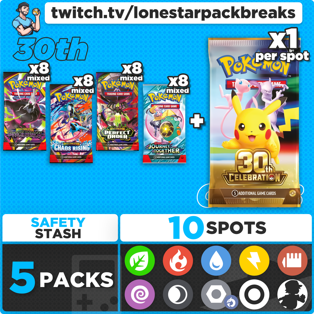 Break #2 Celebrations Mixer 10 type Wed Oct 14th 7PM CST